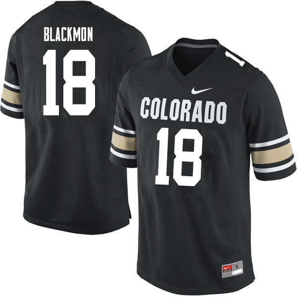 Men #18 Mekhi Blackmon Colorado Buffaloes College Football Jerseys Sale-Home Black